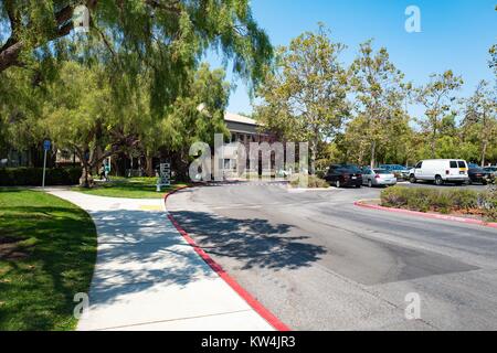 Uffici satellite in un ufficio nelle vicinanze parco presso il Googleplex, sede del motore di ricerca Google società nella Silicon Valley Town di Mountain View, California, 24 agosto 2016. Foto Stock