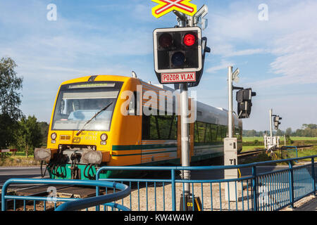 Ceske drahy, ferrovie ceche, locomotiva classe 841, Repubblica Ceca treno, Europa Foto Stock