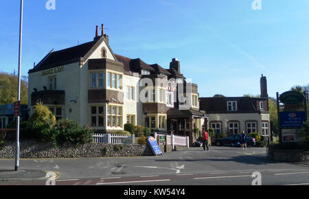 Black Lion Inn e ristorante, London Road, Patcham (ottobre 2011) (2) Foto Stock