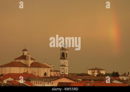 Cameri Town, Novara, Piemonte, Italia Foto Stock