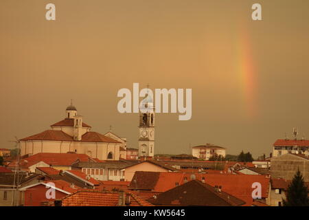 Cameri Town, Novara, Piemonte, Italia Foto Stock