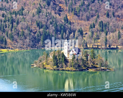 Isola di Bled 2013 3 Foto Stock