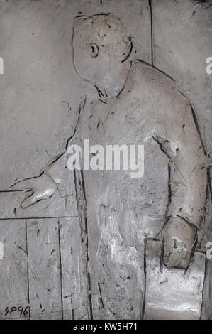 In marmo dipinto scultoreo della forma umana Foto Stock