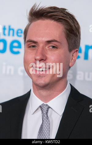 SYDNEY, Australia - 13 agosto: Blake Harrison, James Buckley, Simon Bird e Joe Thomas pongono alla premiere di 'L'Inbetweeners 2' a caso Cinema George Street, il 13 agosto 2014 a Sydney, in Australia. Il Inbetweeners 2 verrà rilasciato il 21 agosto 2014. Persone: Joe Thomas Foto Stock