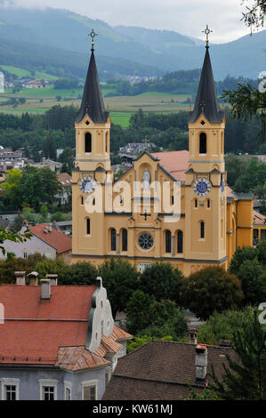 Sud Tirolo chiesa parrocchiale Brunico Suedtirol Pfarrkirche Brunico Foto Stock