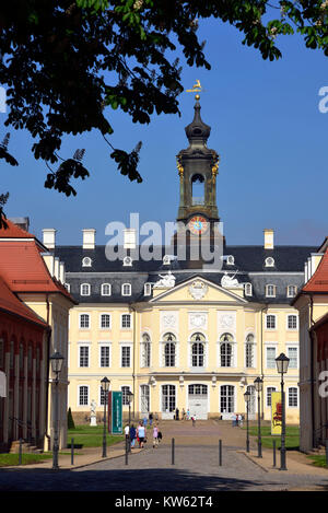 La Sassonia, barocco sede di caccia Hubertus il castello, Sachsen, barockes Jagdschloss Hubertusburg Foto Stock