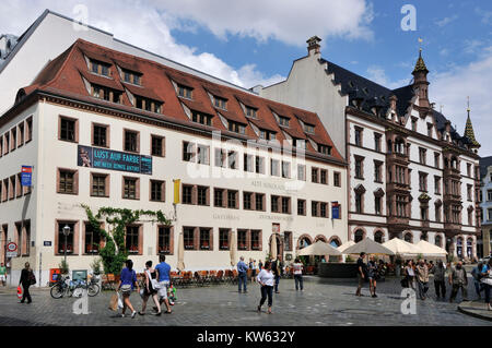 Leipzig Nikolaikirchhof Foto Stock