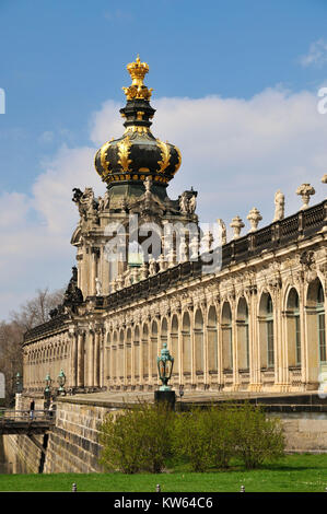 Canile di Dresda, Dresdner Zwinger Foto Stock