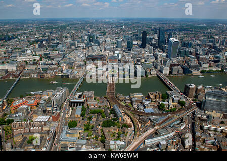 La città di Londra come si vede dall'aria Foto Stock