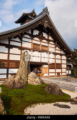 Giappone, isola di Honshu, la regione di Kansai, Kyoto Arashiyama, tempio di Tenryuji, patrimonio mondiale dell UNESCO Foto Stock