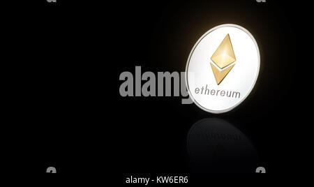 Moneta di Ethereum cripto-valuta Foto Stock