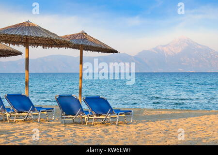 Halkidiki o Calcidica beach, Grecia Foto Stock