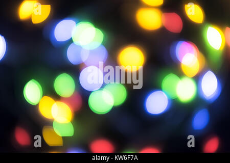 Abstract sfocata ligth Natale sfondo Foto Stock