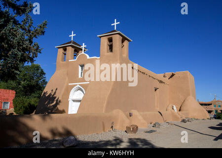 San Francisco de Assisi chiesa della Missione, UAT New Mexico Foto Stock