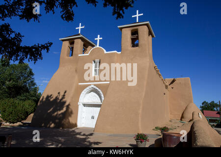 San Francisco de Assisi chiesa della Missione, UAT New Mexico Foto Stock