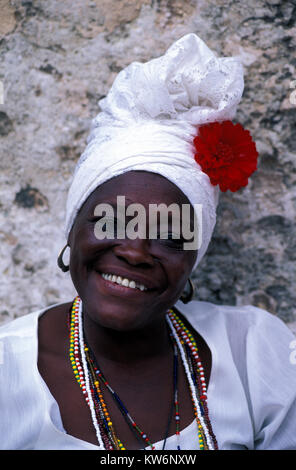 Donna cubana, Cuba Foto Stock