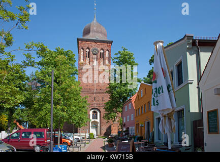 Chiesa Sankt-Jacob, villaggio Gingst, Ruegen isola, Meclemburgo-Pomerania, Mar Baltico, Germania, Europa Foto Stock