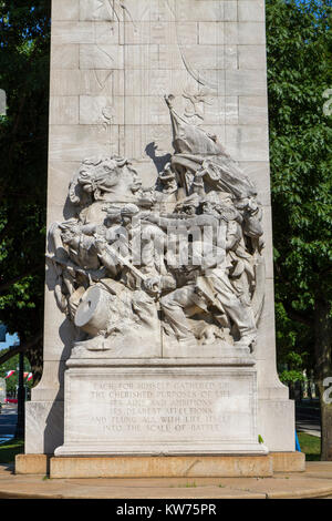 La guerra civile di soldati e marinai Memorial (Soldati qui presentati) su Benjamin Franklin Parkway in Philadelphia, Pennsylvania, Stati Uniti. Foto Stock