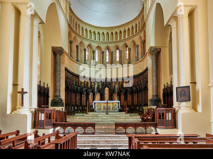 Interior shot della Cattedrale Anglicana in Stone Town, Sito Patrimonio Mondiale dell'UNESCO, Zanzibar, Tanzania Africa Foto Stock