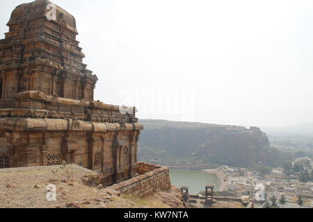 Il agasthya agastya lago a badami, Karnataka, India Foto Stock