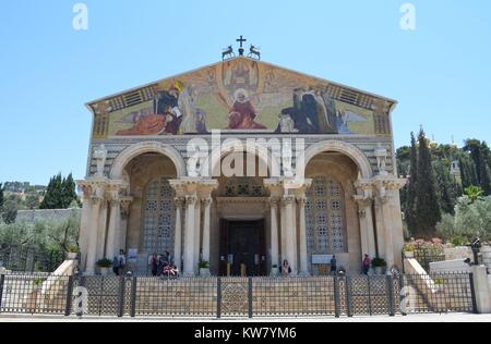 Chiesa francescana del Getsemani Foto Stock