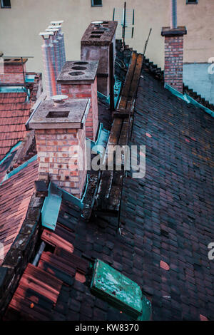 Tetti di Budapest, Gennaio 2018 Foto Stock