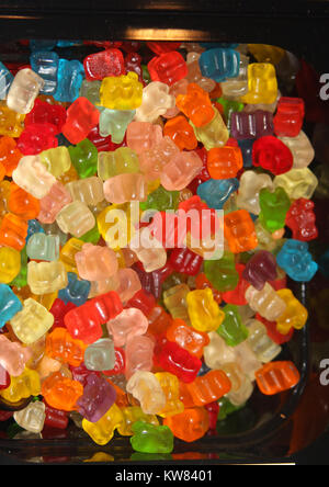 Gummy bears disponibile come topping Foto Stock
