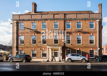 West Street verso il Crown Hotel, Blandford Forum, Dorset England Regno Unito Foto Stock