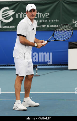 DELRAY Beach, FL - novembre 08: ospitano oggi Matt Laurer partecipare al Chris Evert/Raymond James Pro-Celebrity classico del tennis a Delray Beach Tennis Center il 8 novembre 2009 in Delray Beach, Florida Persone: Matt Lauer Foto Stock