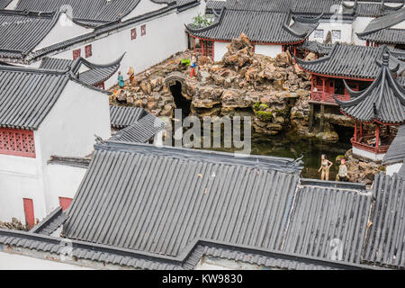 Punto di riferimento cinese versione in miniatura Foto Stock