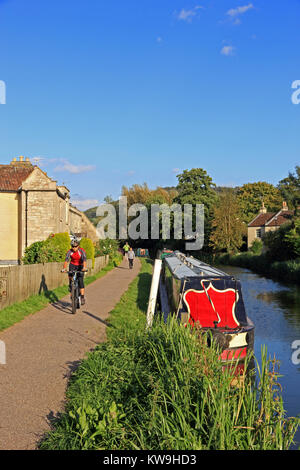 Kennet & Avon Canal, Bathampton, bagno, Somerset Foto Stock