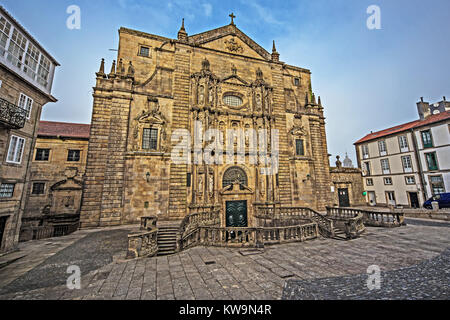 San Martino Pinario, Praza san Martino, Santiago de Compostela, Galizia, Spagna Foto Stock