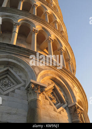 La Torre Pendente di Pisa Foto Stock