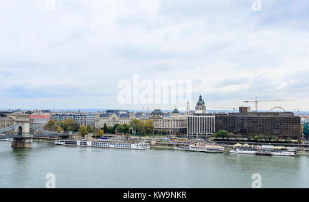 Vista della Budapest da una altezza. Foto Stock