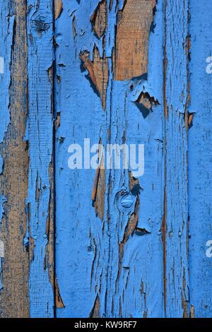Sfondo blu. Blu texture di legno. Il legno vecchio texture. Foto Stock