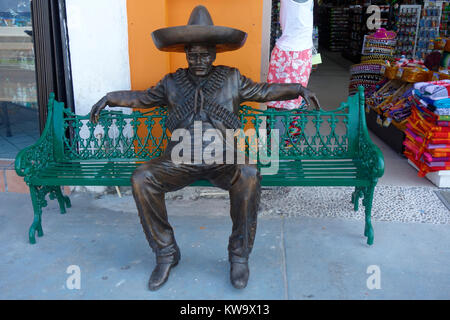 Caricature messicano sul display, Cozumel, Messico. Foto Stock