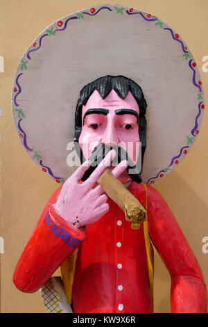 Caricature messicano sul display, Cozumel, Messico. Foto Stock