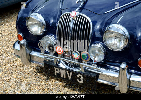 Jaguar Mark 2 della griglia anteriore Foto Stock