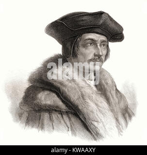 Sir Thomas More o di Thomas Morus, 1478 - 1535, un statista inglese, scrittore umanista Foto Stock