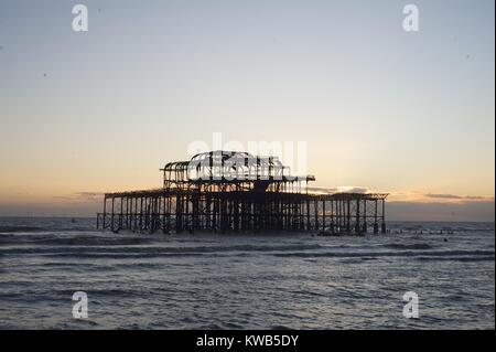 Brighton, East Sussex Mare Foto Stock