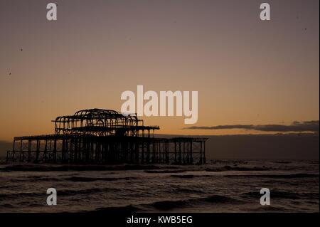 Brighton, East Sussex Mare Foto Stock