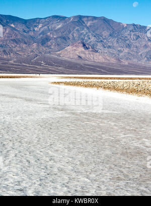 Saline nel parco nazionale della Valle della Morte Foto Stock