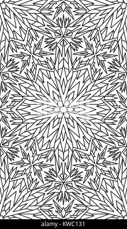 Seamless pattern astratti. Disegnati a mano, texture di sfondo di Natale, il simbolo del fiocco di neve. Illustrazione Vettoriale