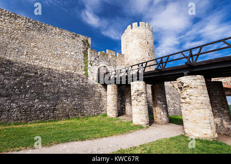 Kalemegdan - molto vecchia fortezza di Belgrado, Serbia Foto Stock