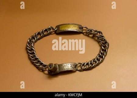 Un collare di slave dal 1850, il Museo Nazionale della Guerra Civile, Lincoln Circle, Harrisburg, PA, Stati Uniti. Foto Stock