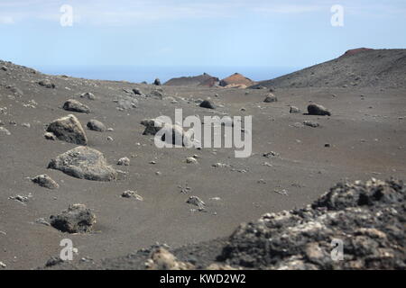 Lanzarote paesaggio vulcanico Foto Stock