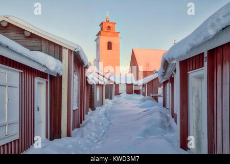 Gammelstad, Lulea, Lapponia svedese, Svezia, Europa Foto Stock