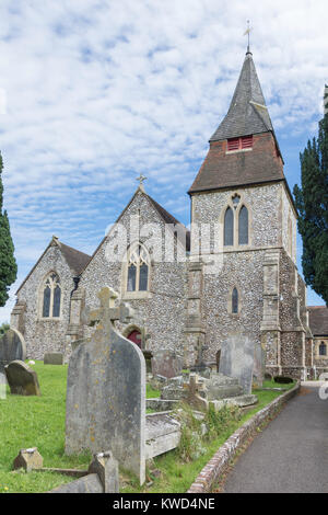 San Cosma e San Damiano Chiesa, Keymer Road, Keymer, West Sussex, in Inghilterra, Regno Unito Foto Stock