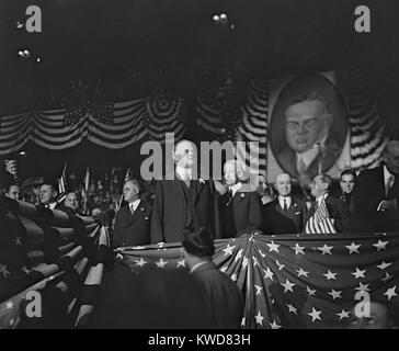 Il repubblicano candidato presidenziale Herbert Hoover nel 1928. (BSLOC 2015 16 70) Foto Stock
