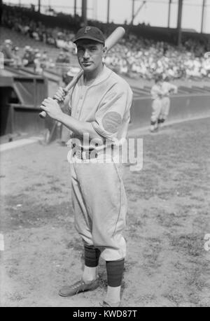 Pittsburgh Pirate terzo baseman Harold "Pie' Traynor nel 1925. In pensione era popolare emittente radio dal 1944-65. (BSLOC 2015 17 15) Foto Stock